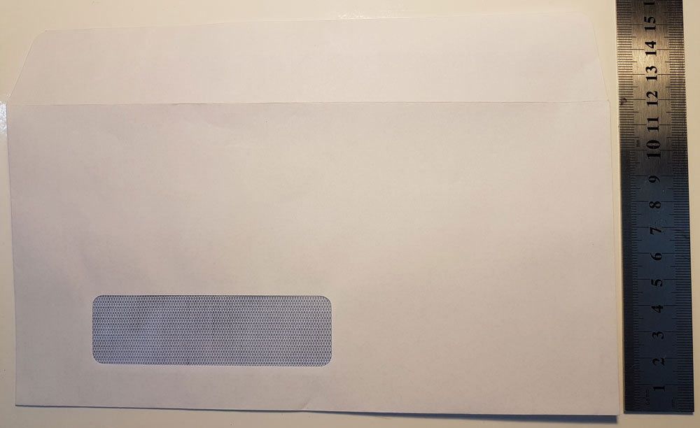 Envelopes 120x235 DLX White SS Self Seal Secretive - box 500 used in ...