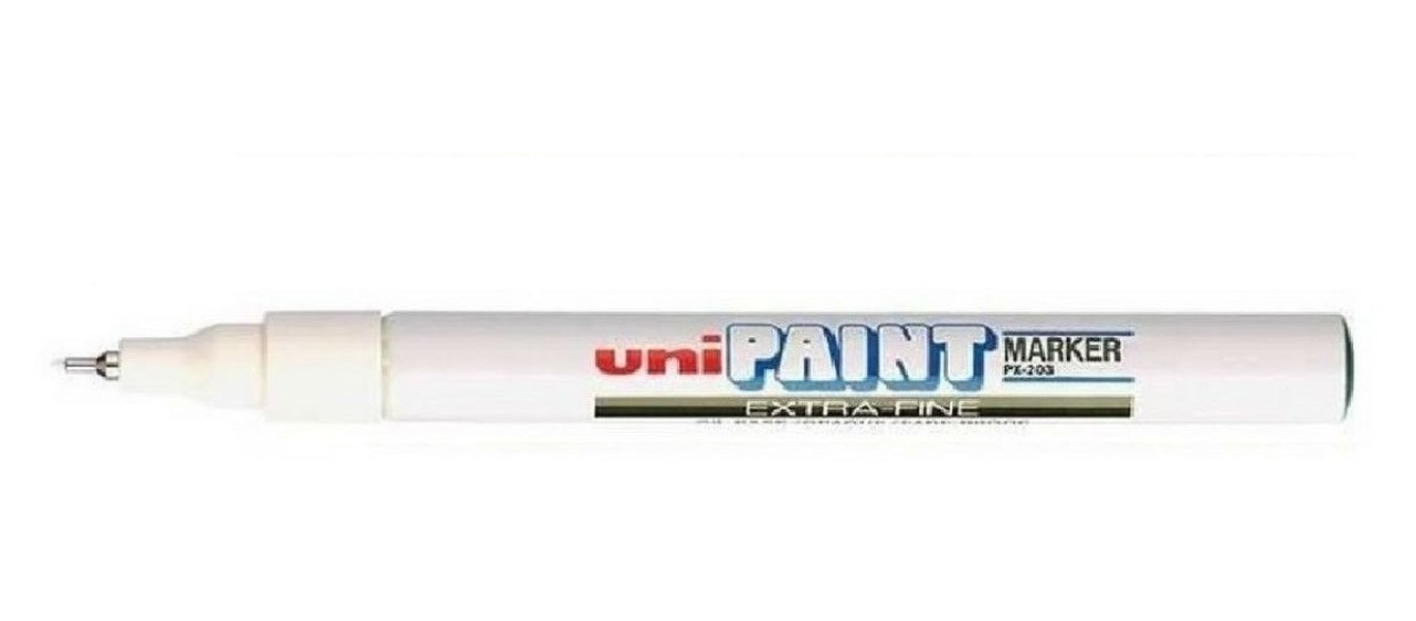 Neem een ​​bad Middel klasse $61.50 Uniball PX203WH Paint Markers White Uni PX203 Box 12 Ultra Fine  Bullet Tip 0.8mm