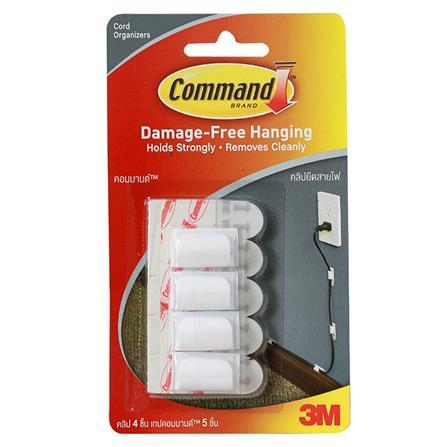 Command Cord Organizers with Clear Strips 