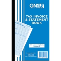 Invoice Statement Book 125x200mm Duplicate Carbon #572 GNS #142802 8x5 inch SAME AS THE OLYMPIC 624 pack of 10 #100697417