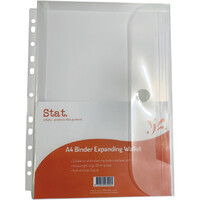 Binder Wallet A4 Document holder Pocket Velcro Closure clear std 03090 pack of 10