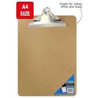 Clipboard Masonite A4 Large Clip Office Central 144600