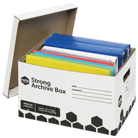 Archive Box Marbig 80024 Strong box 20 Outside dimensions: 420L x 320W x 260mm
