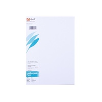 Paper Leathergrain A4 Quill White 100gsm Pack 100 #100850073