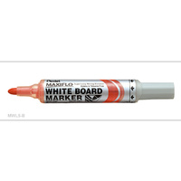 Whiteboard Marker MWL5-B Red box 12 Pentel Maxiflow Bullet Point