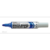 Whiteboard Marker MWL5-C Blue box 12 Pentel Maxiflow Bullet Point