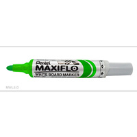 Whiteboard Marker MWL5-D Green box 12 Pentel Maxiflow Bullet Point