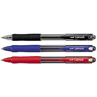 Pens Uniball SN100M BP RT Laknock Medium Blue Red Black box 4 SN100MCASS