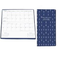 Diary 2025 2026 Planner 11W B6/7 MONTH TO VIEW 2 year BLUE Colplan 11W.V59-24 91x182mm closed