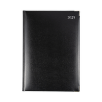 Diary 2025 Bonded Leather A4 149.B99-25 Day to page Management 8am - 6pm 1/2 hourly 