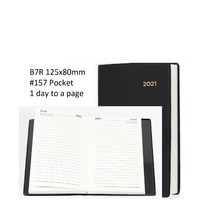 Diary 2025 Belmont 157.V99-25 B7R 1 Day Pocket 125x80mm Black PVC Collins 157v99