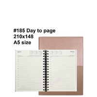 Diary 2025 VANESSA 185.V49-25 A5 Day to page Rose Gold (7am - 8pm, hourly) 210x148mm 185v49