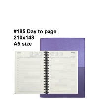 Diary 2025 Vanessa 185.V55-25 A5 Day to page Lilac Purple (7am-8pm, hourly) 210x148mm 185v55