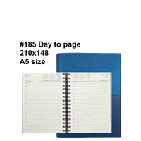 Diary 2025 Vanessa 185.V59-25 A5 Day to page Blue (7am - 8pm, hourly) 210x148mm #185v59