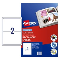 Labels  2up Photo Glossy Laser Avery 959768  Colour 50 Labels ON 25 Sheets