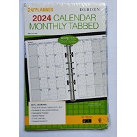 DayPlanner  DK1310 2025 Refill MONTHLY DATED ONE YEAR TAB REFILL Desk Edition Organiser #DK1310-25