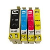 InkJet for Epson #T1401 Black Cyan Yellow Magenta set of 4 1 each colour Compatible Inkjet Cartridge
