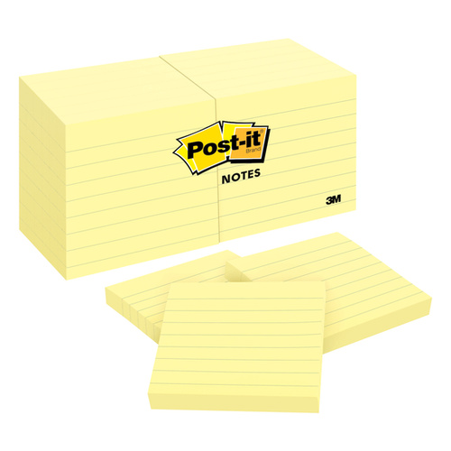 Post-it 76x76 mm Colour Notes - Neon Yellow