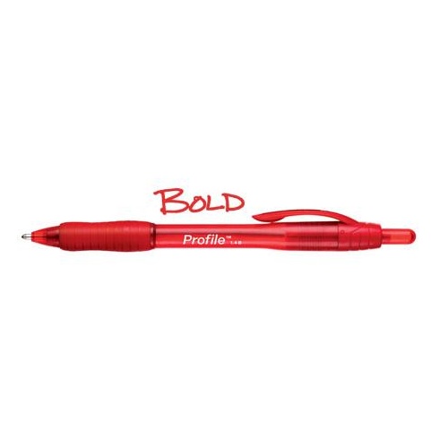 Pen Papermate Profile RT Bold Red 1.0 Box 12 #2095454