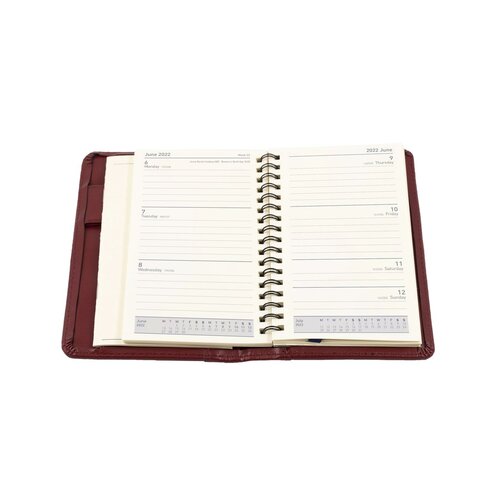 Diary 2025 Elite 1165.U78-25 RED Week to View Executive Slimline Pocket size 153x85mm Debden 