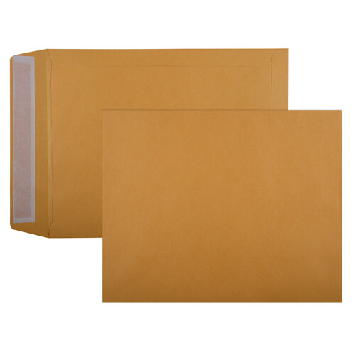 Envelope 305x255 [PnS] Gold box 250 Cumberland 611322 Kraft Strip Peel and Seal 85GSM (was Tudor 140248 )