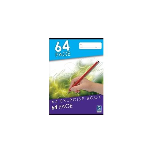 Exercise Books A4 8mm Ruled  64 Page Pack 20 E864 Sovereign 