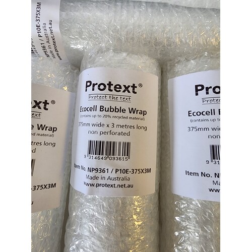 Bubble Wrap 375mm x 3m  #NP9361 (375x3) #07428