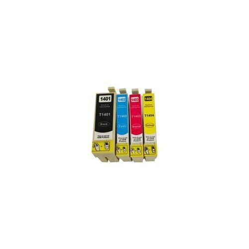 InkJet for Epson #T1401 Black Cyan Yellow Magenta set of 4 1 each colour Compatible Inkjet Cartridge